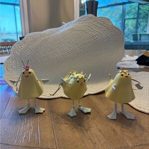 MacKenzie-Childs Yellow easter chicks  Figurines Trio